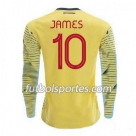 Camisetas Colombia James Rodriguez 10 Primera Equipacion Copa América 2019 Manga Larga